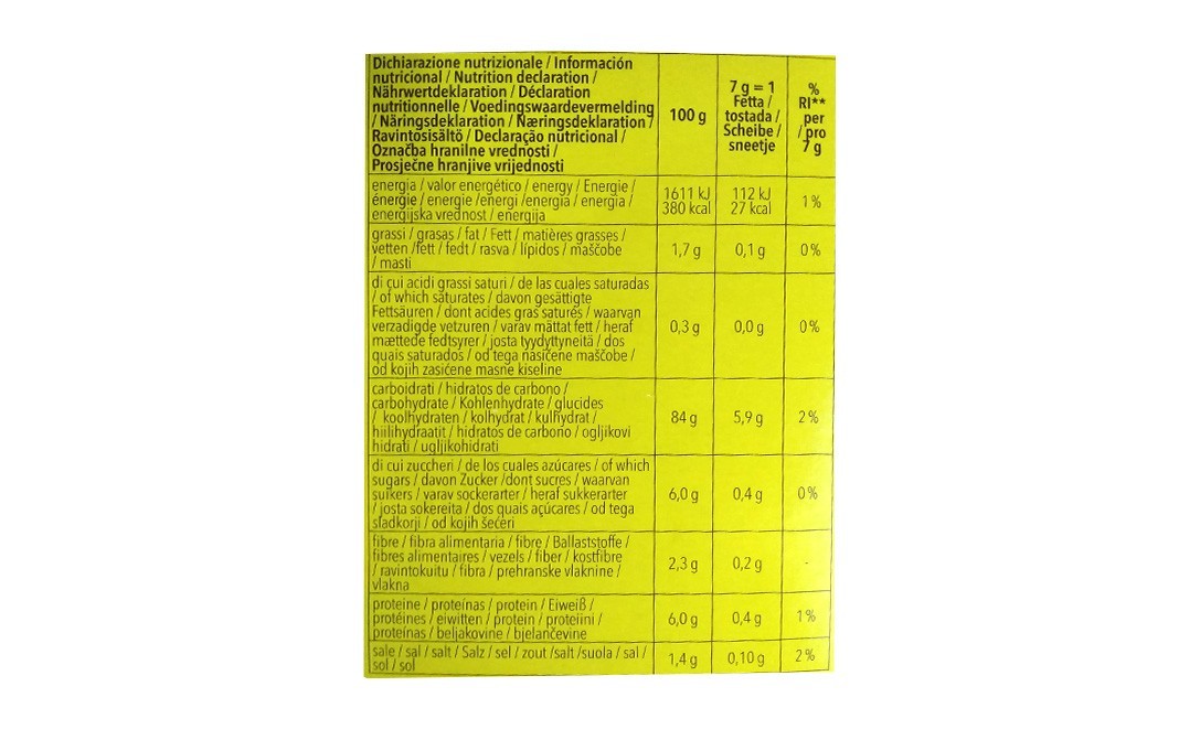Schar Gluten Free Knusperbrot - Fettarm   Box  150 grams